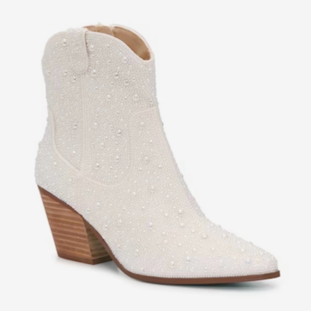 Betsey Johnson Emory Rhinestone Western Boot